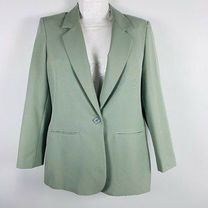 Liz Baker Womens Blazer 14 Sea Foam Career AA69